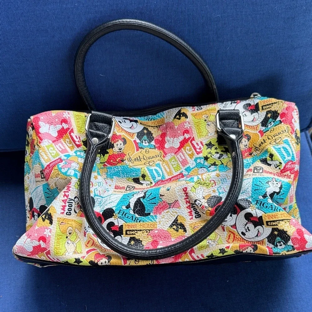 Disney Colorful Cartoon Print Satchel Bag